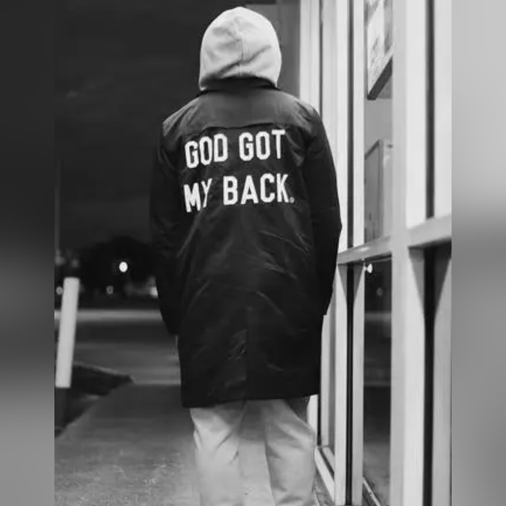 Men's Black Trench Coat